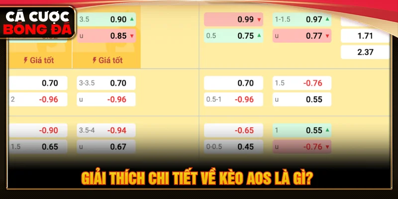 Giải thích khái niệm về loại kèo aos là gì cho người mới